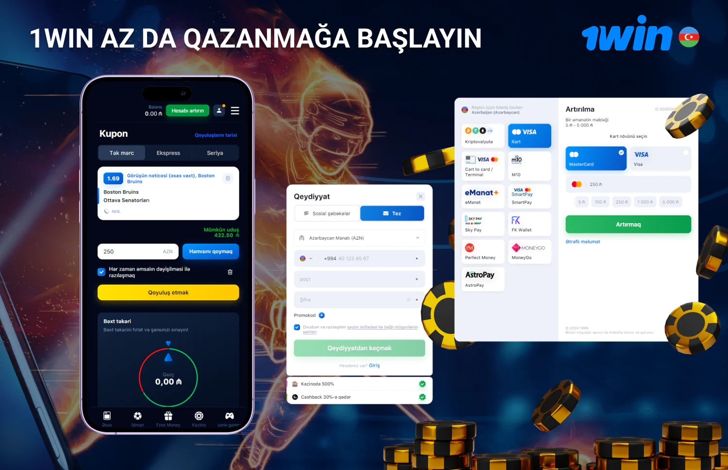 1win AZ da Qazanmağa başlayın