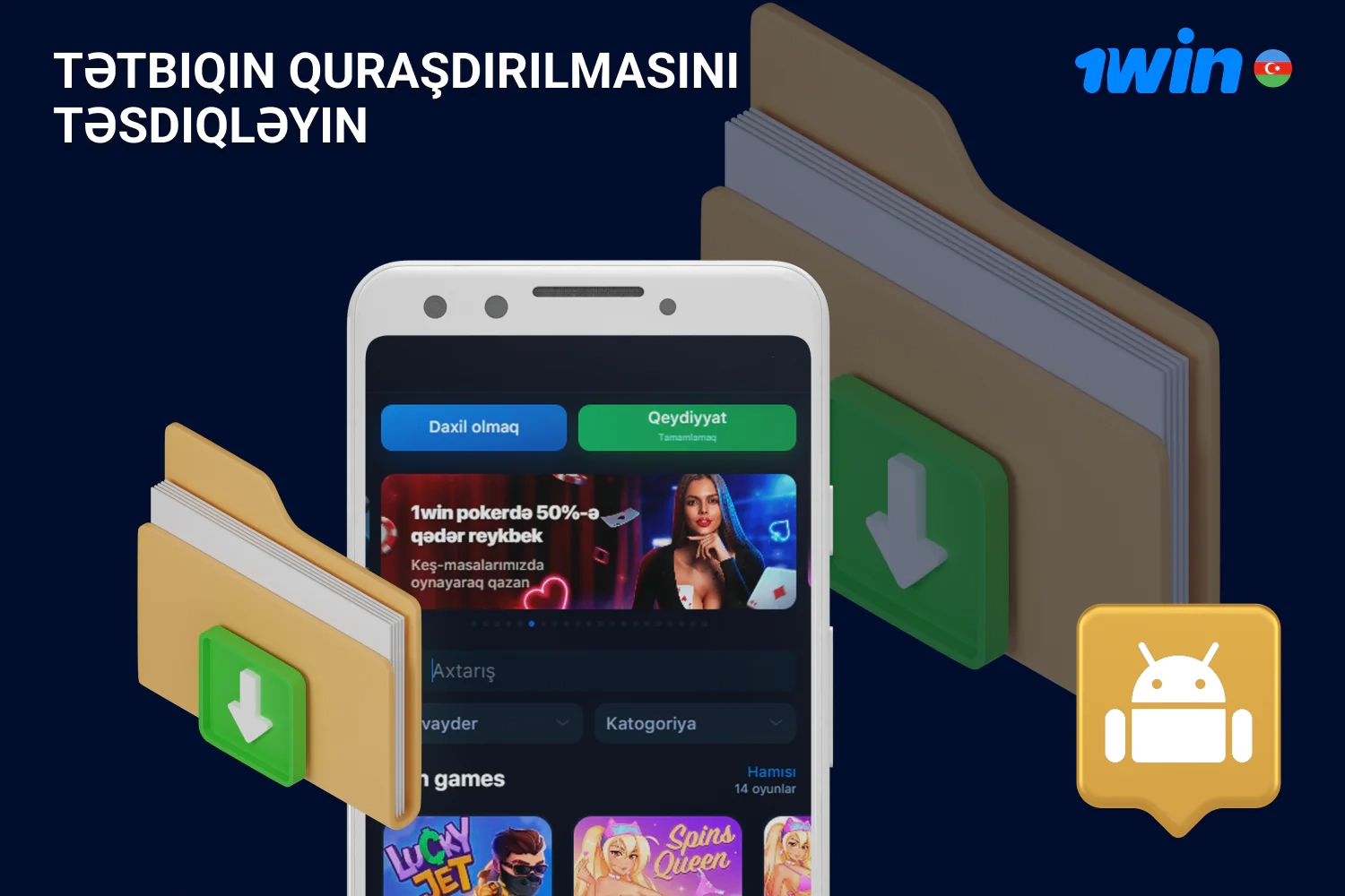Yükləmələr bölməsini açın və proqramın quraşdırılmasını təsdiqləyin